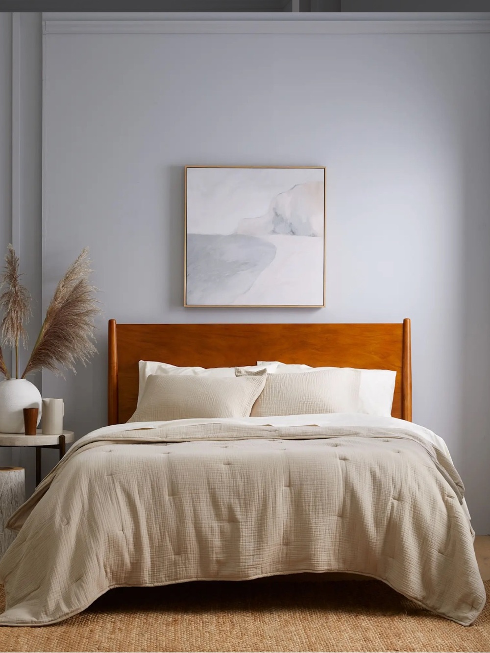 Quince NEW FULL/QUEEN Organic Cotton Gauze Dream Quilt Dune